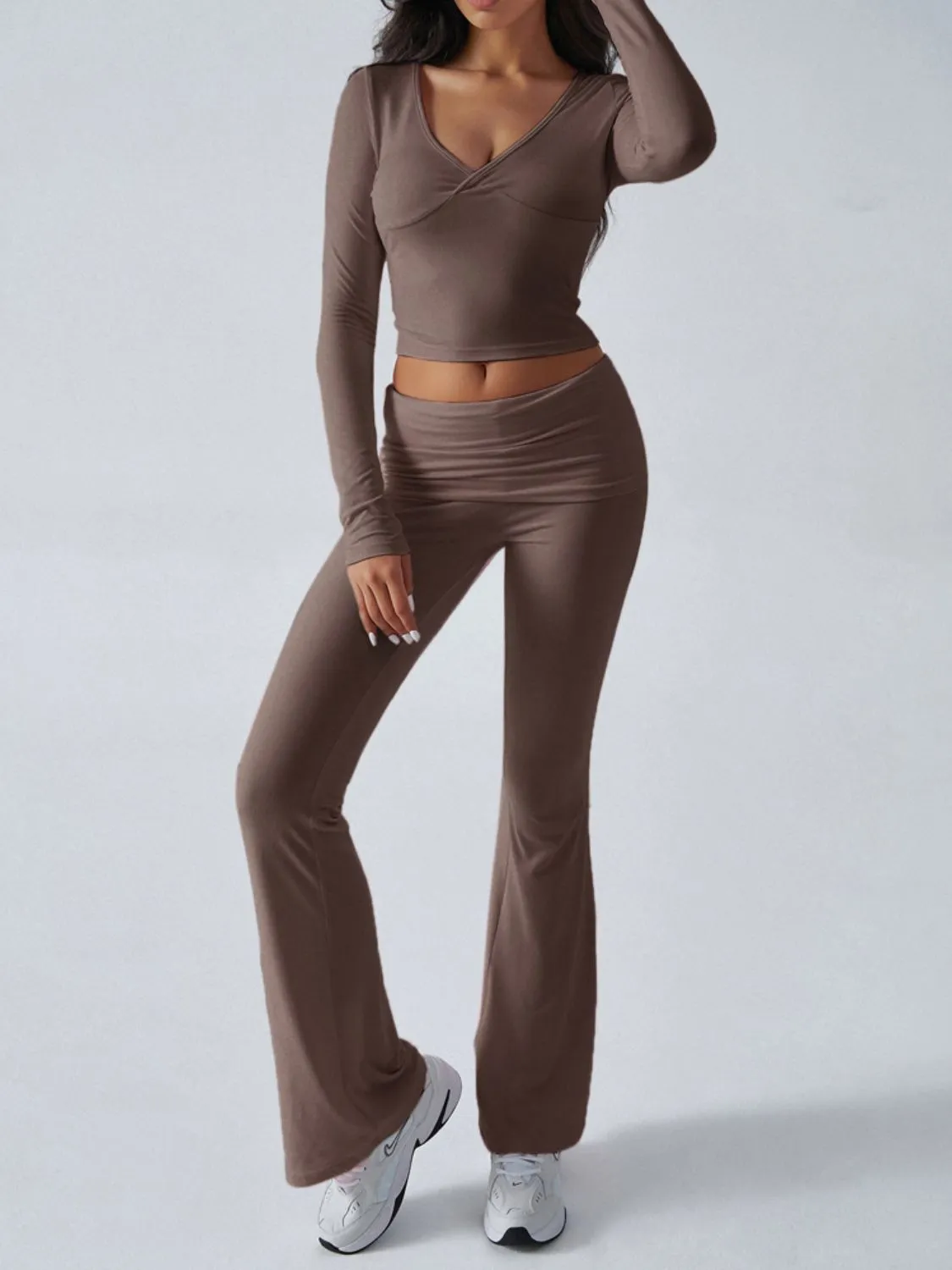 Long Sleeve Top and Pants Activewear Set