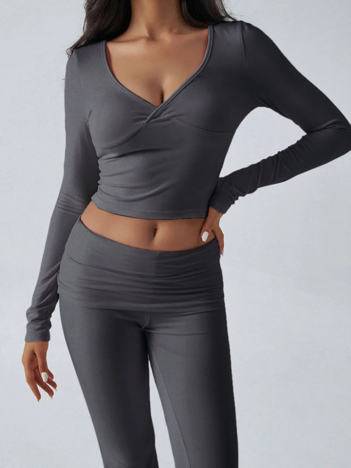 Long Sleeve Top and Pants Activewear Set