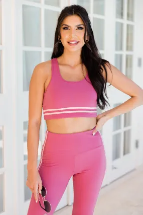 Make It Happen Pink Sports Bra FINAL SALE