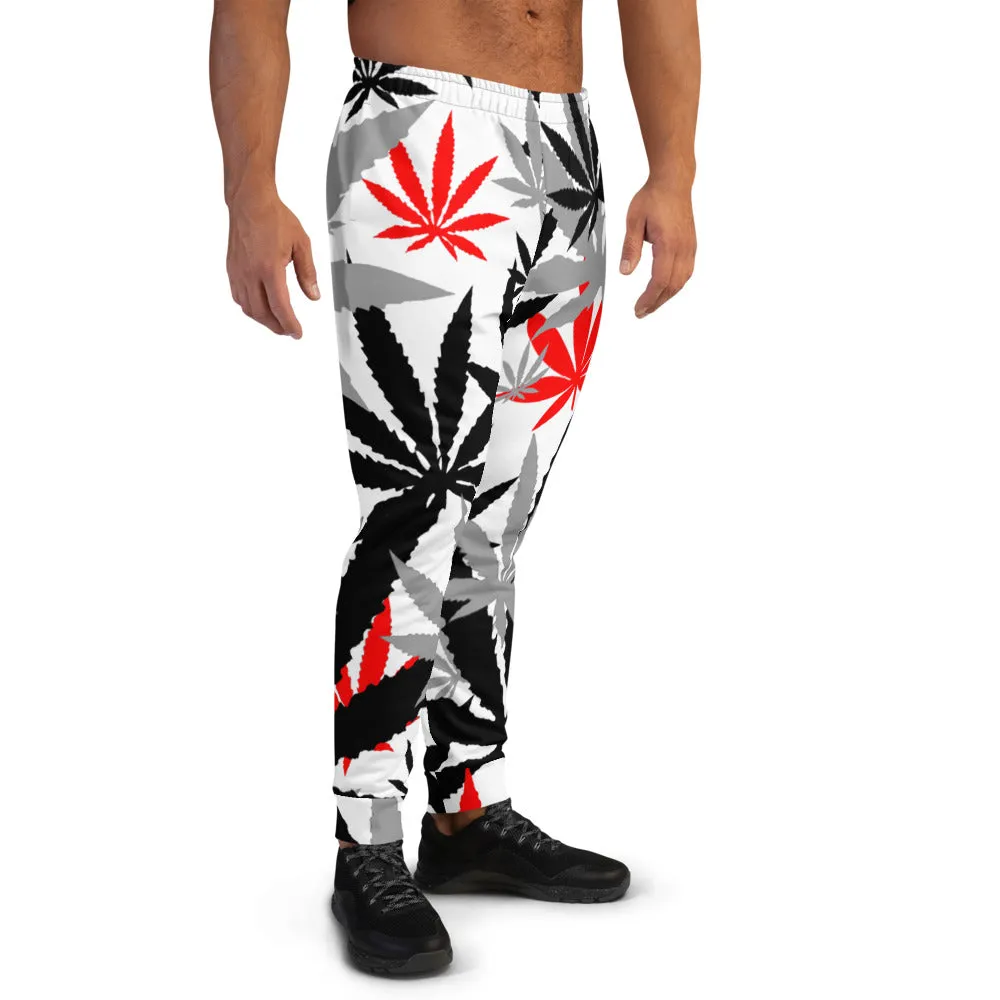 Men's Red Leaf Joggers