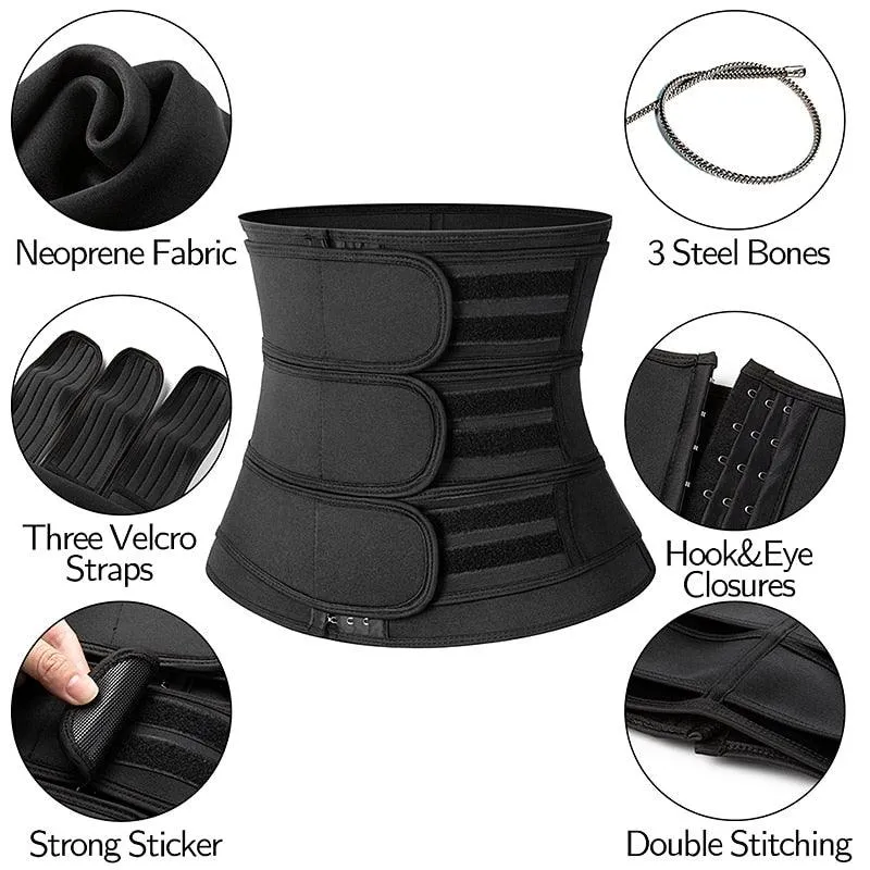 Mens Waist Trainer Corsets Fitness Trimmer Belt Slimming Body Shaper Weight Loss Sauna Sweat Girdle Workout Fat Burner Fajas(FHM1)(1U101)(1U9)(F101)