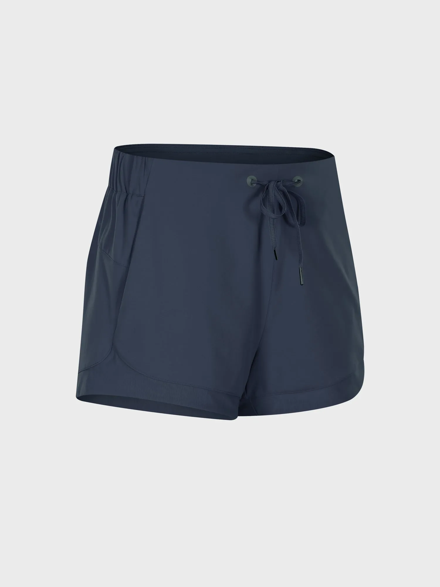 Midsize Drawstring Skin-Friendly Training Sports Shorts with Pockets