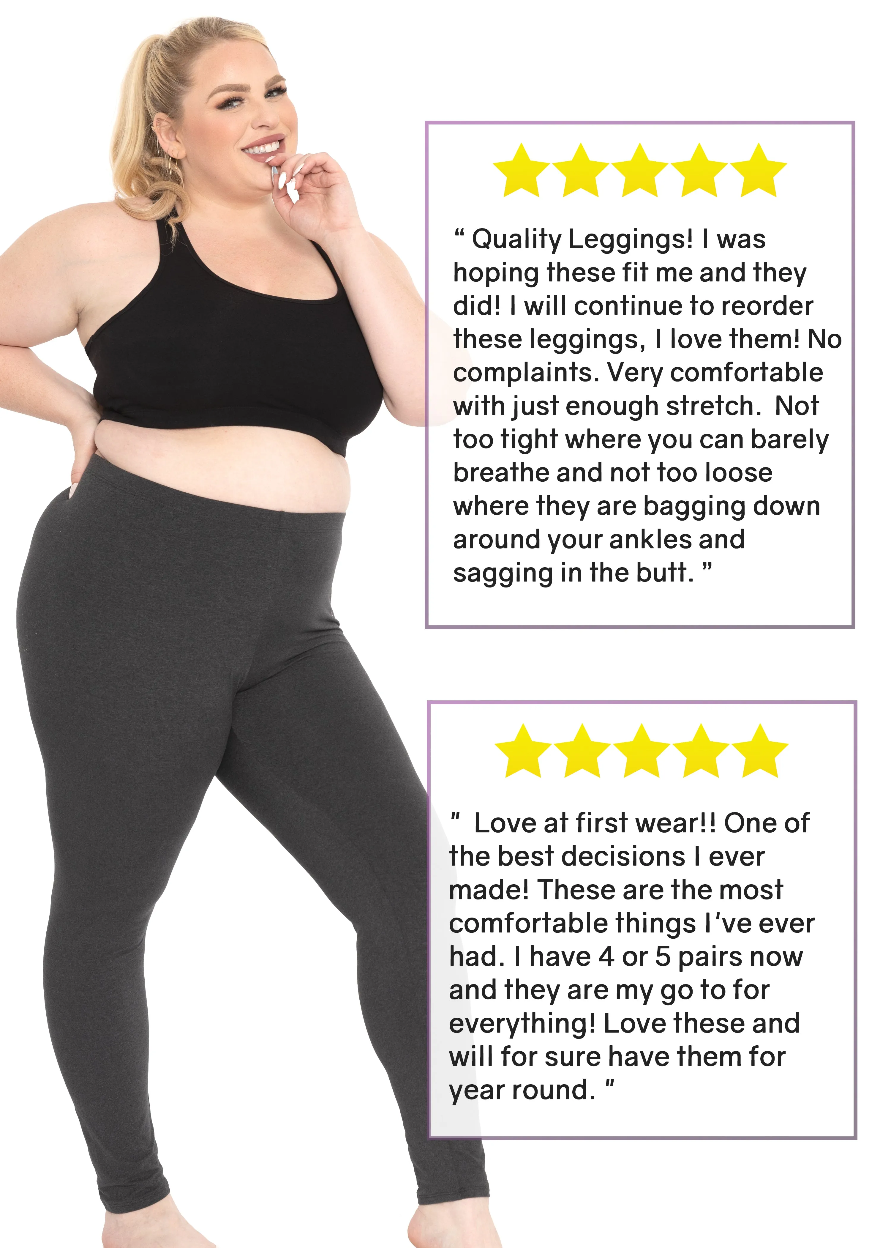 Plus Size Cotton Leggings