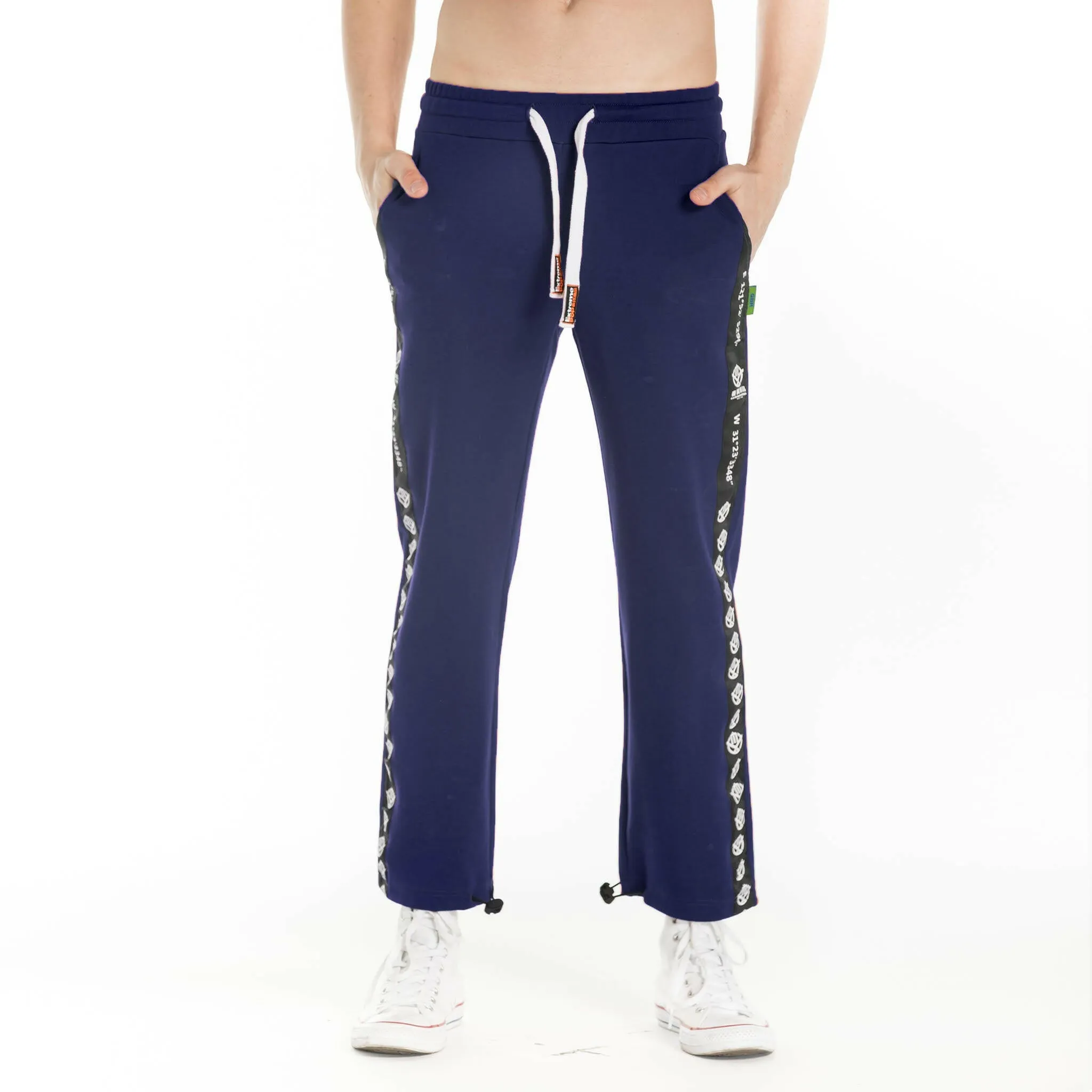 Ribbed Stripe Tracksuit Bottoms