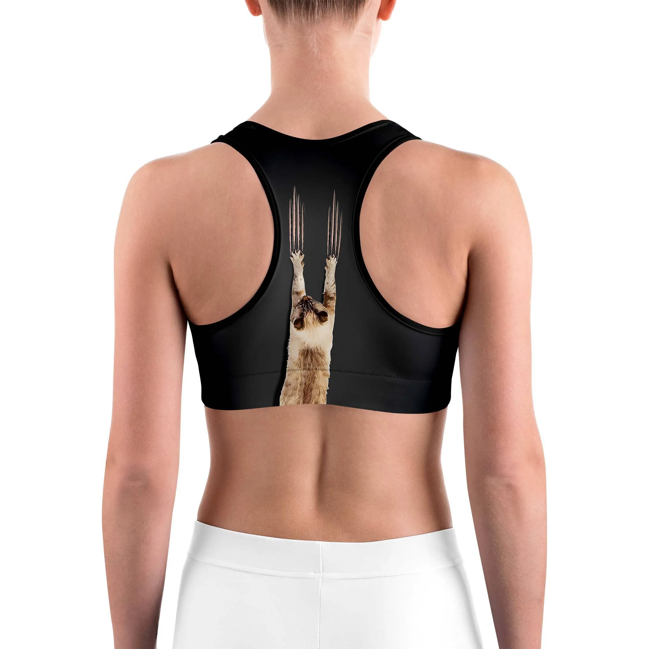 Scratching Cat Sports bra