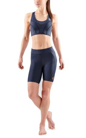 SKINS Women's Activewear Hi-Impact Bra 3-Series - Navy Blue