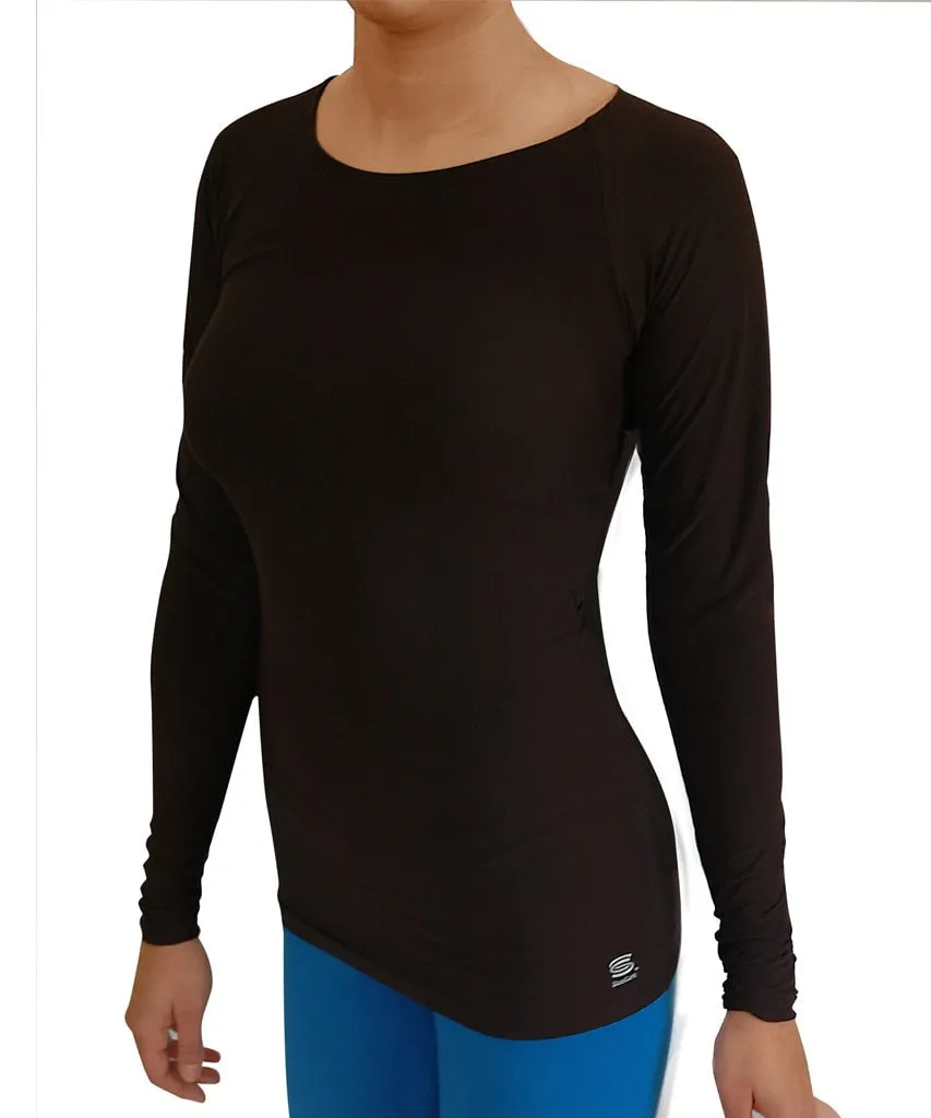 SkinSilk® Raglan Long Sleeve Top