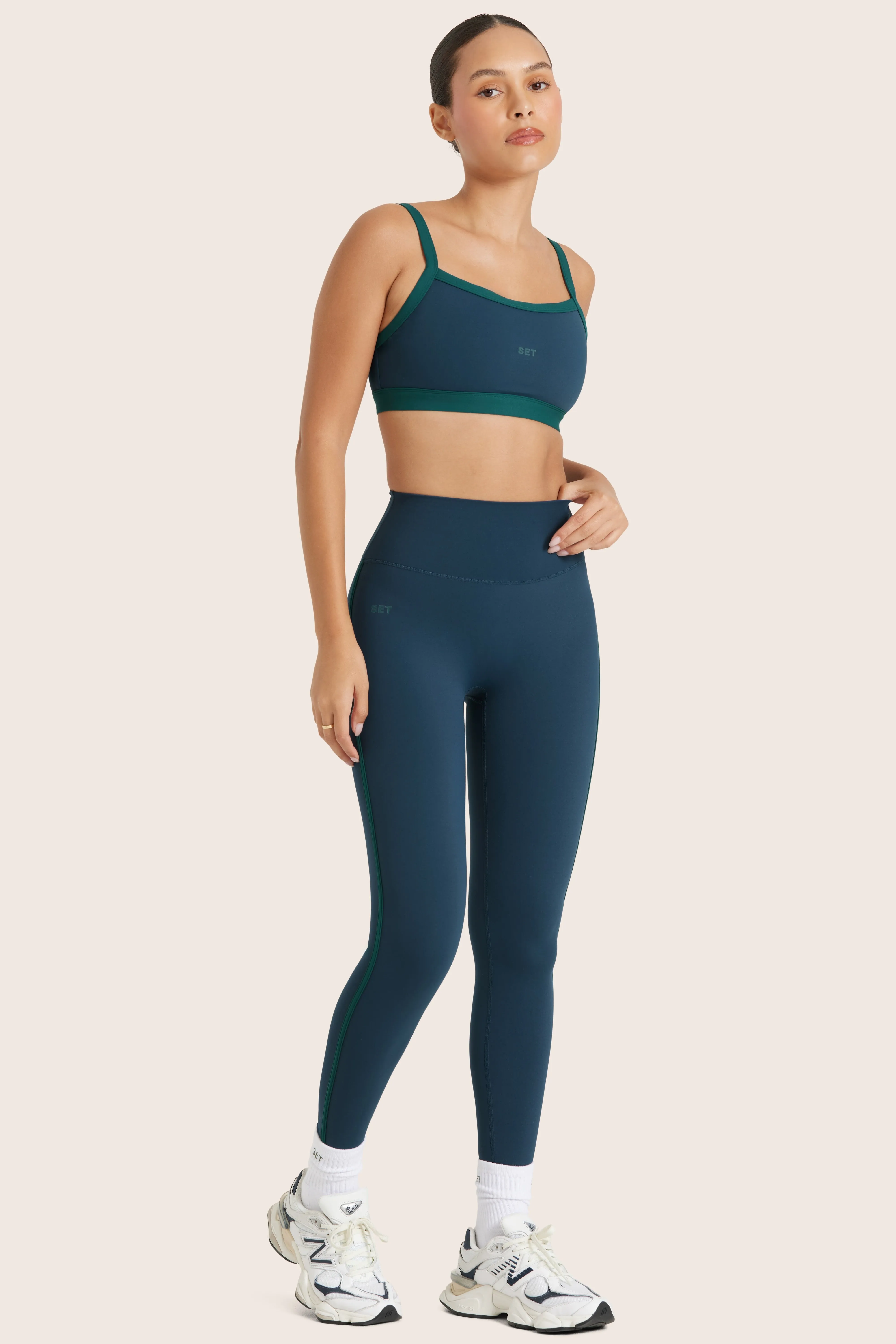 SPORTBODY® STRIPE LEGGINGS - BERMUDA