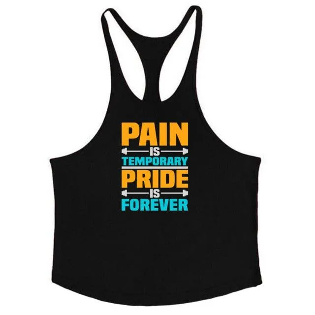 Stringer Tank Tops - Men's Sportswear Vest - Fitness Clothing Sleeveless Shirts (TM7)