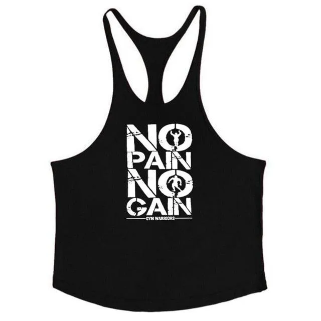 Stringer Tank Tops - Men's Sportswear Vest - Fitness Clothing Sleeveless Shirts (TM7)