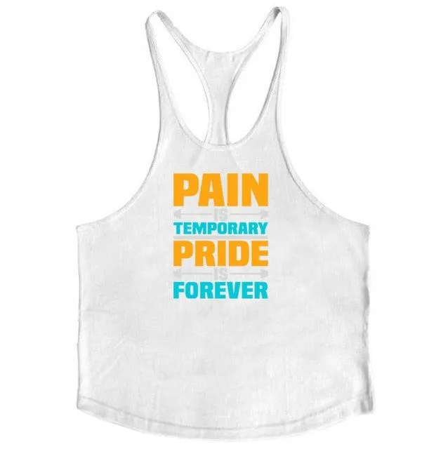 Stringer Tank Tops - Men's Sportswear Vest - Fitness Clothing Sleeveless Shirts (TM7)