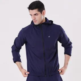 Tf-Essential Navy Running Hoodie Jacket