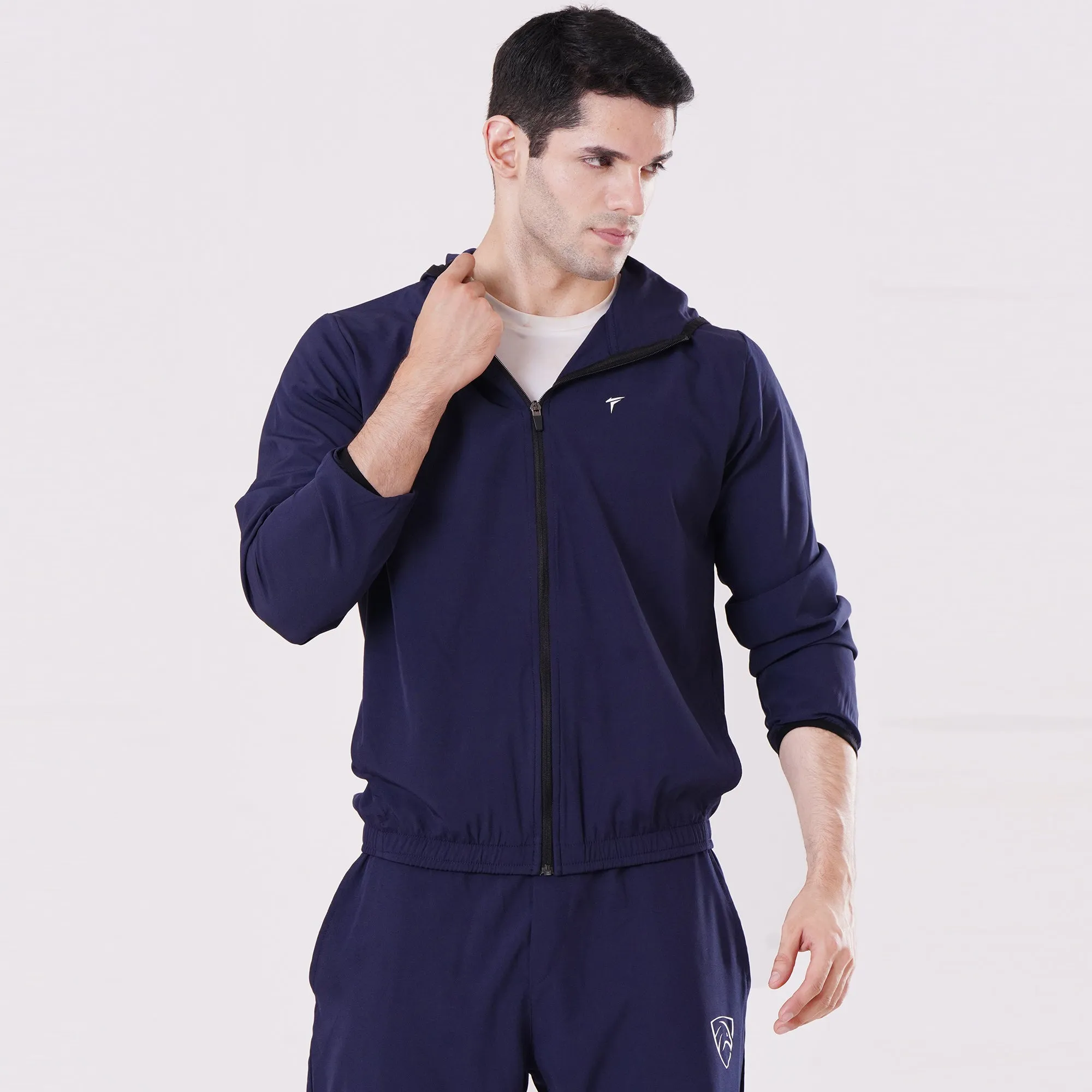 Tf-Essential Navy Running Hoodie Jacket