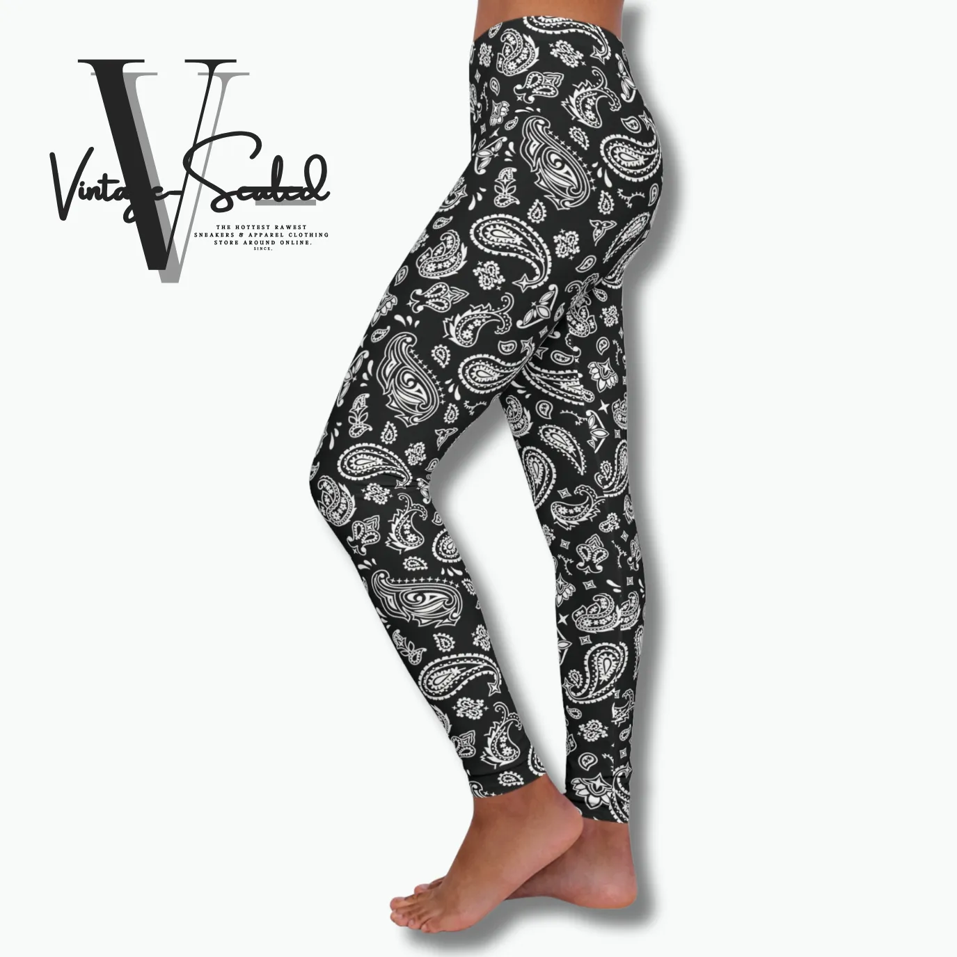 Vintage-Sealed "Bandana" Apparel Leggings| Brand New Women's Fashion