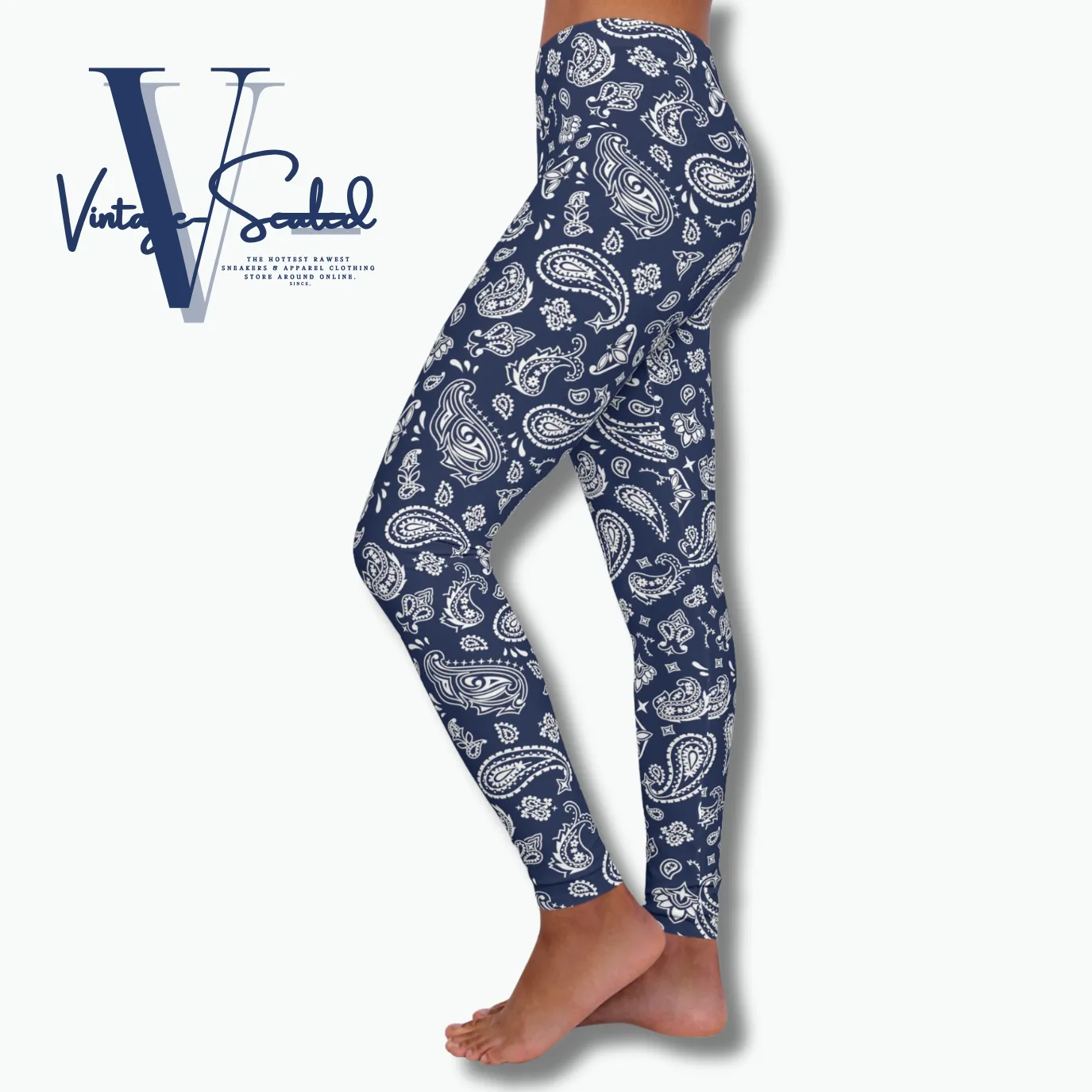 Vintage-Sealed "Bandana" Apparel Leggings| Brand New Women's Fashion