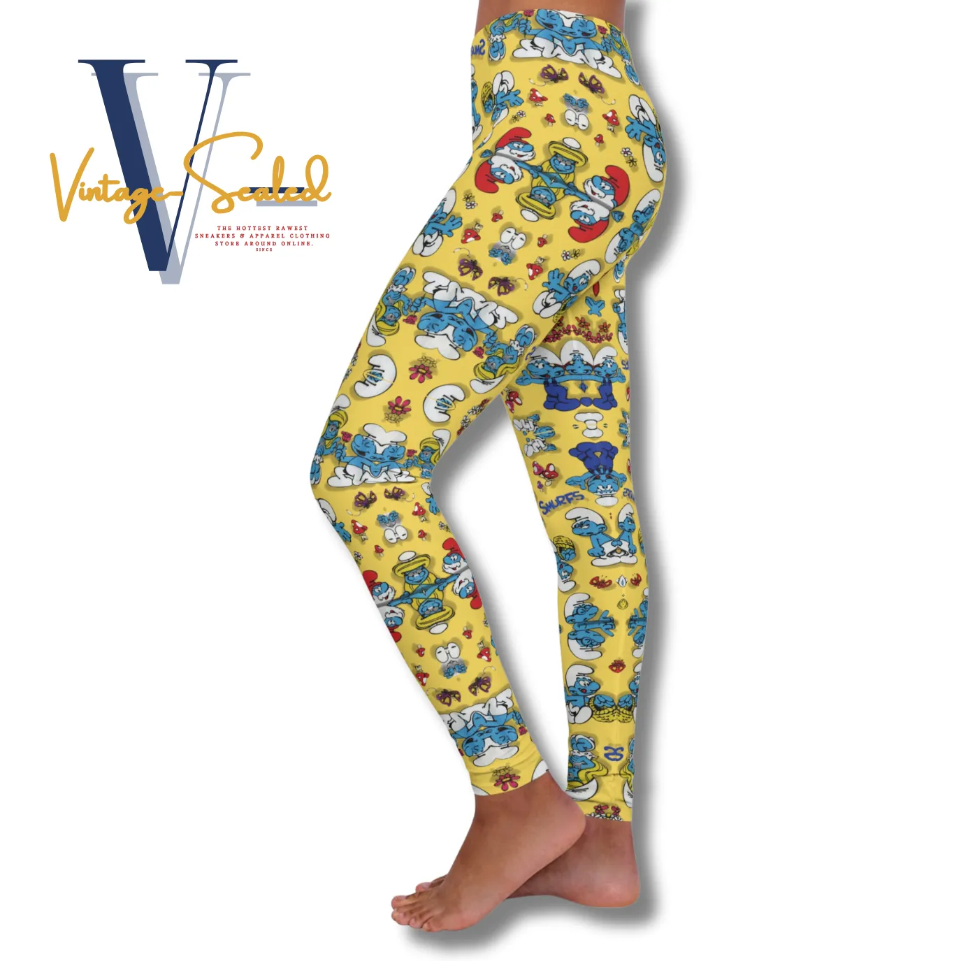 Vintage-Sealed "THE SMURFS" 3D Apparel Leggings| Brand New Women's Fashion