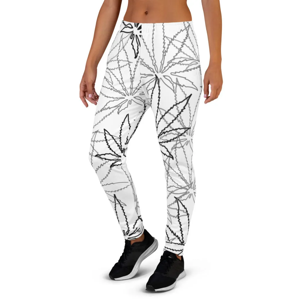 Women's White Leaf E4SO Joggers