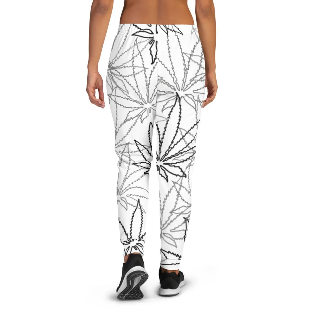 Women's White Leaf E4SO Joggers